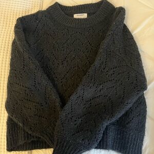 Old Navy Charcoal Textured Sweater